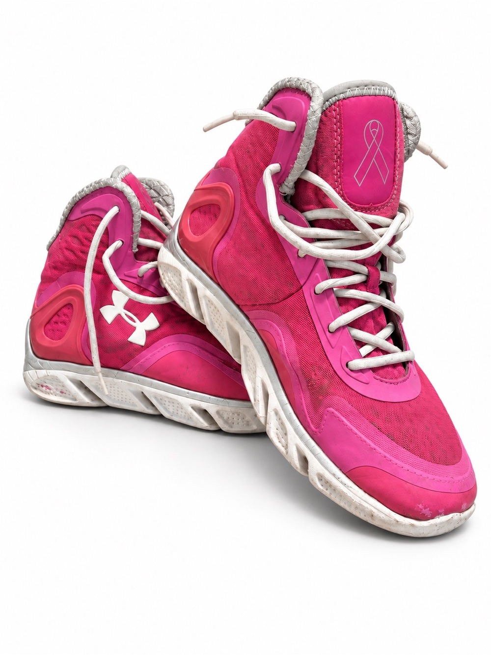 Under Armour Women's Hot Pink High-Top Athletic Sneakers